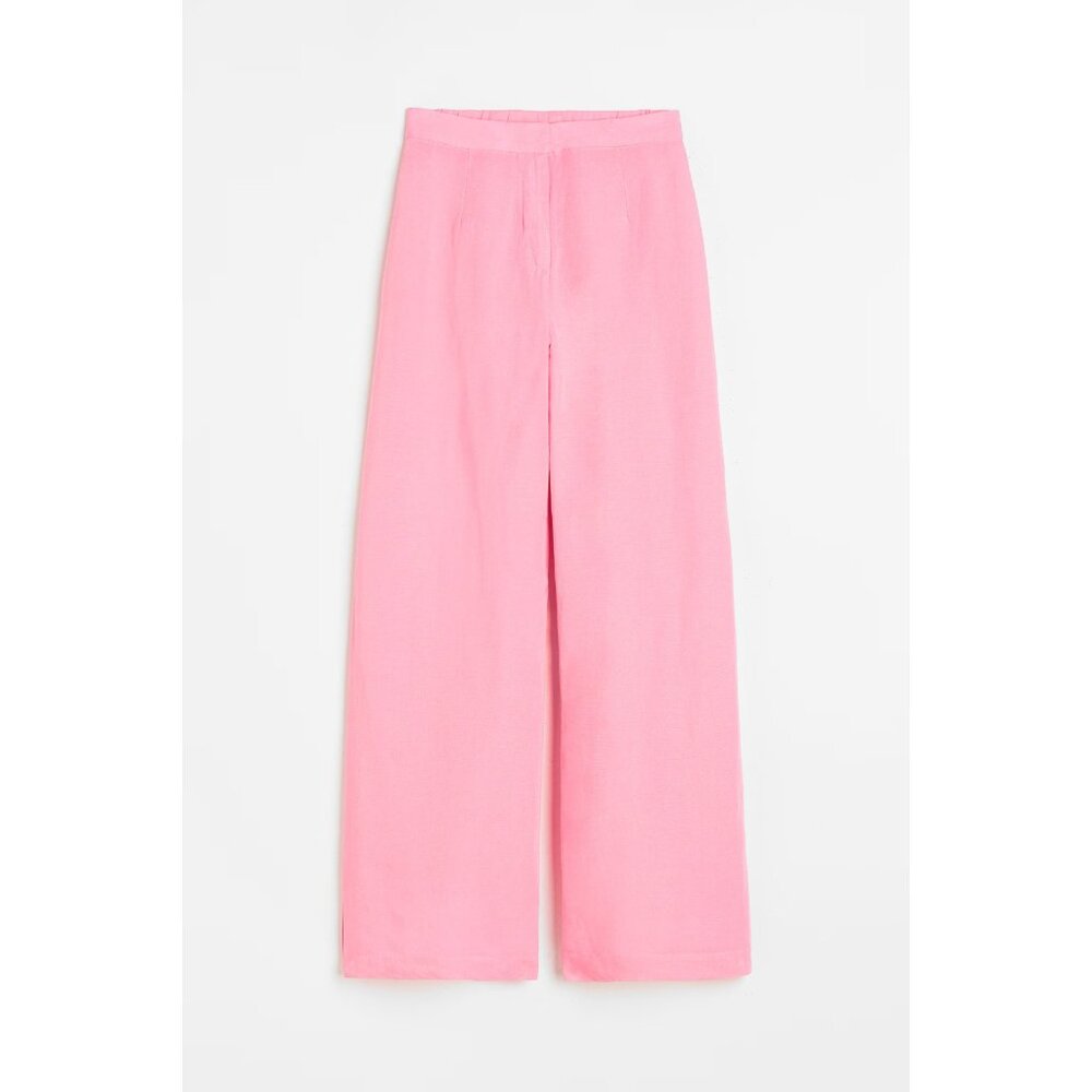 Elegant Pink Wide-Leg Pants